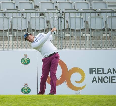 18.05.2016. The K Club, Straffan, Co. Kildare, Ireland. Dubai Duty Free Irish Open Golf Championship Pro-AM. Mikko Illonen teeing off on the 1st tee during the Pro-Am. xPeterxFitzpatrickx  ActionPlus11738282