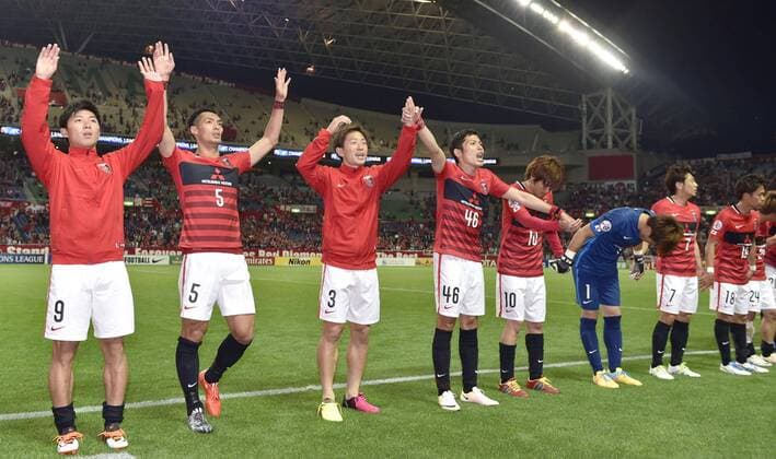 Urawa Reds defeat FC Seoul Urawa Reds players celebrate after defeating FC Seoul 1-0 in an Asian Champions League match at Saitama Stadium in Saitama, near Tokyo, on May 18, 2016. 