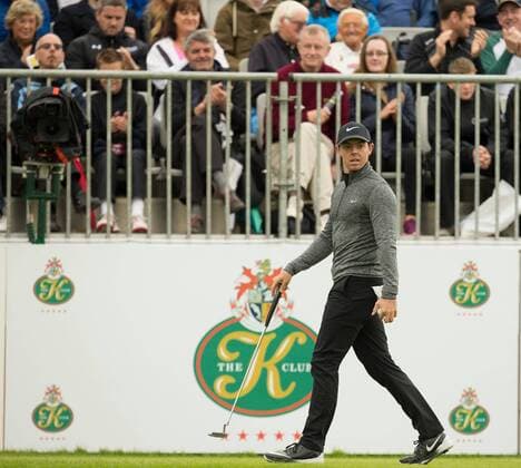 17.05.2016. The K Club, Straffan, Co. Kildare, Ireland. Dubai Duty Free Irish Open Golf Championship Pro-AM. Rory Mcilroy walks onto the 1st tee. xPeterxFitzpatrickx  ActionPlus11738362