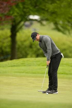 17.05.2016. The K Club, Straffan, Co. Kildare, Ireland. Dubai Duty Free Irish Open Golf Championship Pro-AM. Rory Mcilroy putts on the 1st green. xPeterxFitzpatrickx  ActionPlus11738369