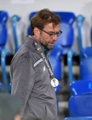 Bilder des Tages - SPORT Fußball, FC Liverpool verliert Europa League Finale FUSSBALL UEFA EUROPA LEAGUE SAISON 2015 2016 FINALE FC Liverpool - FC Sevilla 18.05.2016 Trainer Juergen Klopp (FC Liverpool) enttaeuscht nach dem Spiel 