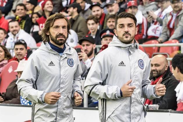 Fußball, MLS, FC Toronto - FC New York City May 18, 2016 - Toronto, Ontario, Canada - DAVID VILLA (7) and ANDREA PIRLO (21) in action during the MLS Fussball Herren USA game between Toronto FC and New York City FC MLS 2016: Toronto FC v New York City FC - 18-05-2016 - ZUMAm154