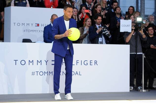 Rafael Nadal (ESP) Gregory Van Der Wiel (NED) TENNIS : Nadal vs Van Der Wiel - Tommy Hilfiger - 18 05 16 TennisMagazine Panoramic 