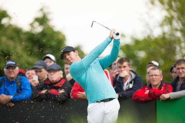 19.05.2016. The K Club, Straffan, Co. Kildare, Ireland. Dubai Duty Free Irish Open Golf Championship, round 1. Rory Mcilroy teeing off on the 3rd hole. xPeterxFitzpatrickx  ActionPlus11738873