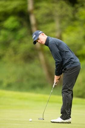 19.05.2016. The K Club, Straffan, Co. Kildare, Ireland. Dubai Duty Free Irish Open Golf Championship, round 1. Brandon Stone putting on the 17th green. xPeterxFitzpatrickx  ActionPlus11738855