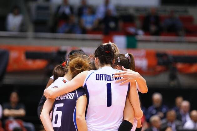 Italy team group Mannschaftsbild Totale (ITA), MAY 20, 2016 - Volleyball : Women s Volleyball World Final Qualification for the Rio de Janeiro Olympics 2016 match between Netherlands 3-0 Italy at Tokyo Metropolitan Gymnasium, Tokyo, Japan. Noxthirdxpartyxsales  (ipha022031)