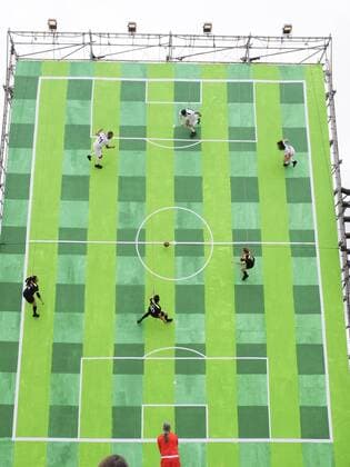 Veranstaltung zur bevorstehenden Fussball EM 2016 vor dem Rathaus - Hotel de Ville - in Paris, Frankreich - 20 05 2016 JBAutissier Panoramic 