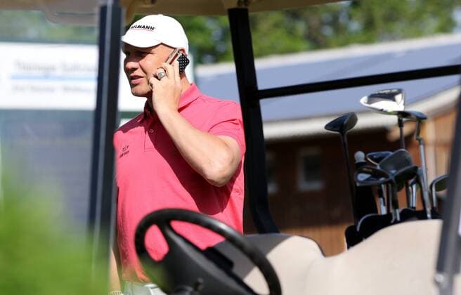 10. Thüringer Charity Open Mühlberg 20.05.16 , Mühlberg, Gut Ringhofen, 10. Thüringer Charity Open, Golf-Benefiz-Turnier, Prominente spielen Golf für den guten Zweck im Bild: Axel Schulz