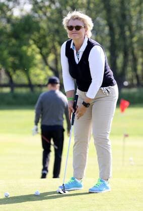 10. Thüringer Charity Open Mühlberg 20.05.16 , Mühlberg, Gut Ringhofen, 10. Thüringer Charity Open, Golf-Benefiz-Turnier, Prominente spielen Golf für den guten Zweck im Bild: Andrea Spatzek