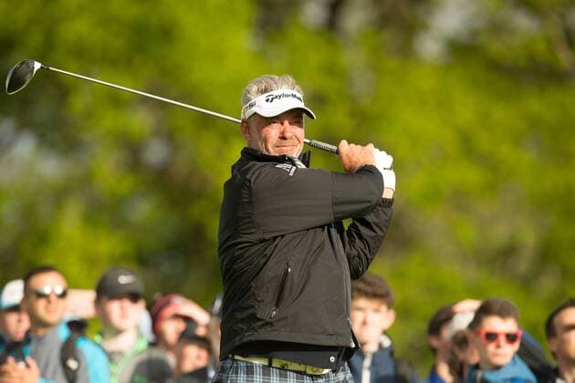 20.05.2016. The K Club, Straffan, Co. Kildare, Ireland. Dubai Duty Free Irish Open Golf Championship Round 2. Darren Clarke teeing off on the 10th hole. xPeterxFitzpatrickx  ActionPlus11739016
