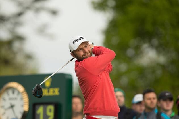 20.05.2016. The K Club, Straffan, Co. Kildare, Ireland. Dubai Duty Free Irish Open Golf Championship Round 2. Andy Sullivan teeing off on the 10th hole. xPeterxFitzpatrickx  ActionPlus11739017