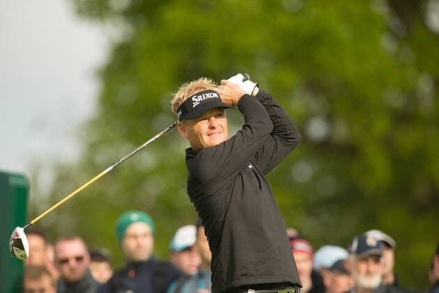 20.05.2016. The K Club, Straffan, Co. Kildare, Ireland. Dubai Duty Free Irish Open Golf Championship Round 2. S& xf3;ren Kjeldsen teeing off the 10th hole. xPeterxFitzpatrickx  ActionPlus11739018