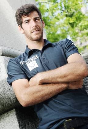 TENNIS - ATP Tennis Herren French Open 2016 PARIS,FRANCE,21.MAY.16 - TENNIS - ATP World Tour, Roland Garros, French Open, Grand Slam, photo shooting with Gerald Melzer. Image shows Gerald Melzer (AUT). GEPAxpictures xMatthiasxHauer