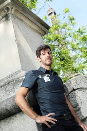 TENNIS - ATP Tennis Herren French Open 2016 PARIS,FRANCE,21.MAY.16 - TENNIS - ATP World Tour, Roland Garros, French Open, Grand Slam, photo shooting with Gerald Melzer. Image shows Gerald Melzer. GEPAxpictures xMatthiasxHauer