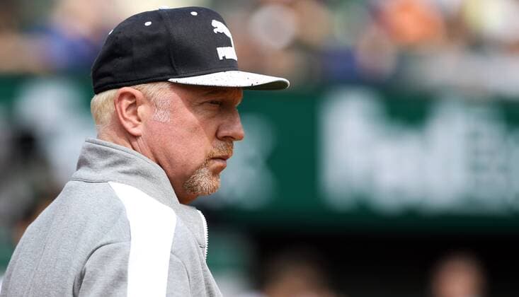 TENNIS - ATP Tennis Herren French Open 2016 PARIS,FRANCE,21.MAY.16 - TENNIS - ATP World Tour, Roland Garros, French Open, Grand Slam, training. Image shows Boris Becker. GEPAxpictures xMatthiasxHauer