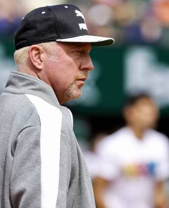 TENNIS - ATP Tennis Herren French Open 2016 PARIS,FRANCE,21.MAY.16 - TENNIS - ATP World Tour, Roland Garros, French Open, Grand Slam, training. Image shows Boris Becker. GEPAxpictures xMatthiasxHauer