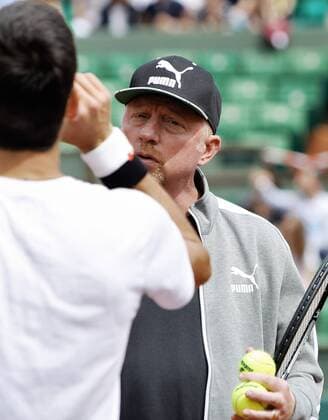 TENNIS - ATP Tennis Herren French Open 2016 PARIS,FRANCE,21.MAY.16 - TENNIS - ATP World Tour, Roland Garros, French Open, Grand Slam, training. Image shows Boris Becker. GEPAxpictures xMatthiasxHauer