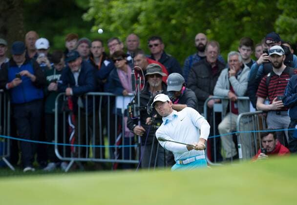 21.05.2016. The K Club, Straffan, Co. Kildare, Ireland. Dubai Duty Free Irish Open Golf Championship Round 3. Rory Mcilroy plays a shot to the 3rd green. xPeterxFitzpatrickx  ActionPlus11739667