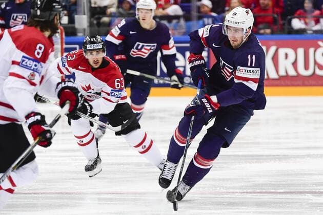 160521 USAs Brendan Gallagher - Eishockey, WM Halbfinale, Nationalteam Kanada vs USA 21.05.2016 in Moskau.  Copyright: LUDVIGxTHUNMAN BB160521LT051