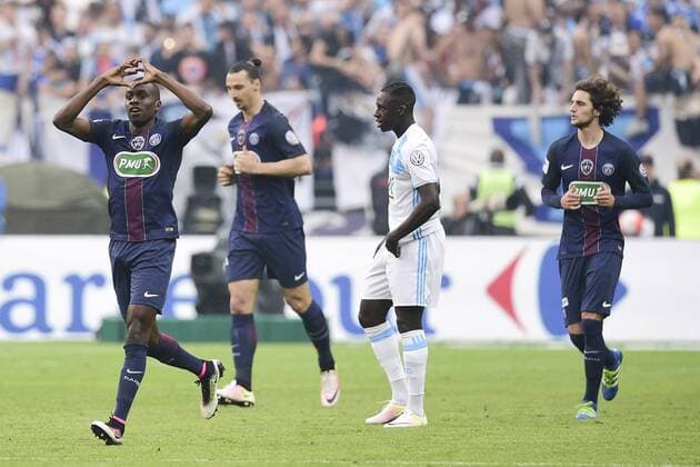 Fußball, Coupe de France Finale, Olympique Marseille - Paris St. Germain Jubel um Blaise Matuidi (PSG) FOOTBALL : OM VS PSG - Finale coupe de France - 21 05 2016 JBAutissier 
