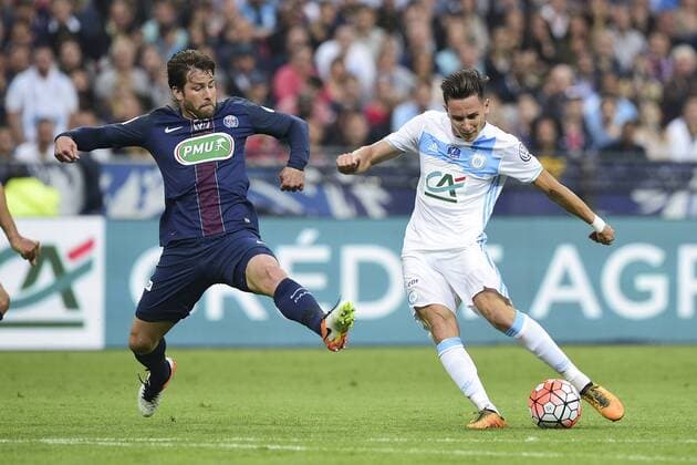 Fußball, Coupe de France Finale, Olympique Marseille - Paris St. Germain Tor durch THAUVIN Florian (OM) vs Maxwell (PSG) FOOTBALL : OM VS PSG - Finale coupe de France - 21 05 2016 JBAutissier 