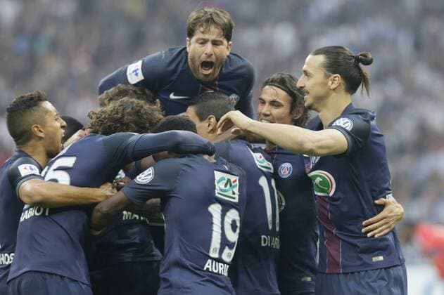 Blaise Matuidi scores for PSG at la Finale coupe de France at Stade de France  xx xFinalexcoupexdexFrancex2016x