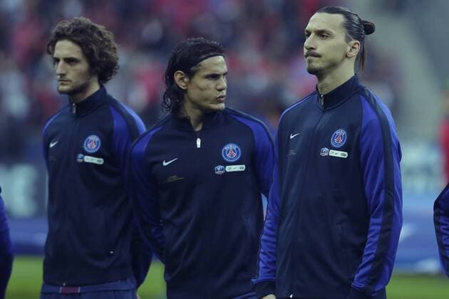 PSG wins the Finale Coupe of France 2016 at stade of France , adrien Rabiot, Edson Cavani, Zlatan Ibrahimovic, 644 Cordon  xx xFinalexCoupexdexFrancex2016x