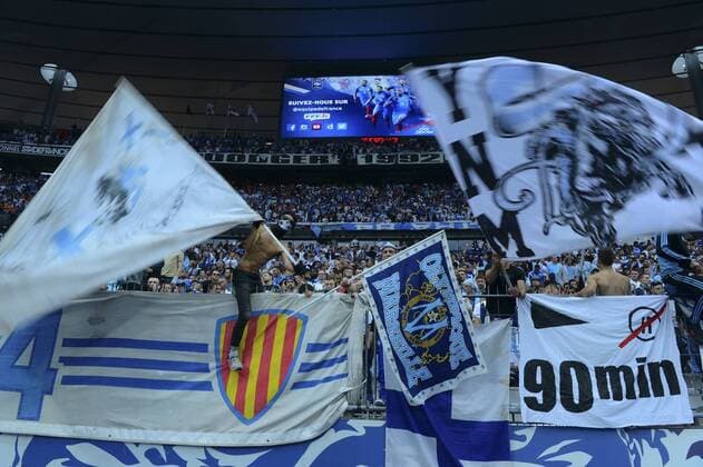 Fans OM - Fussball Frankreich, Coupe de France, Finale, Olympique Marseille 