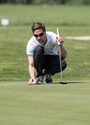 GOLF - Markus Eisenbichler ( Skispringer ) am 21.05.2016 während der Tobi Angerer Golf Challenge im Golf Resort Achental, Grassau, Deutschland