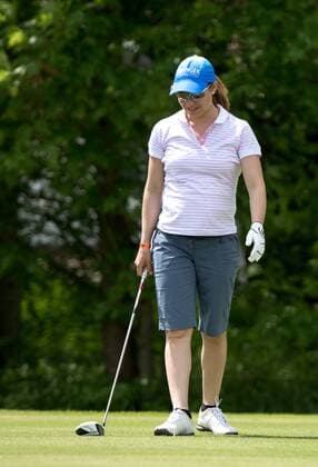 GOLF - Magdalena Neuner ( im 4. Monat schwanger ) am 21.05.2016 während der Tobi Angerer Golf Challenge im Golf Resort Achental, Grassau, Deutschland