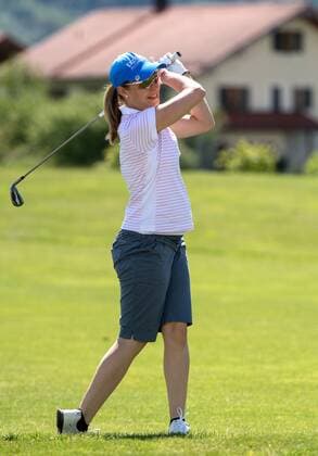 GOLF - Magdalena Neuner ( im 4. Monat schwanger ) am 21.05.2016 während der Tobi Angerer Golf Challenge im Golf Resort Achental, Grassau, Deutschland