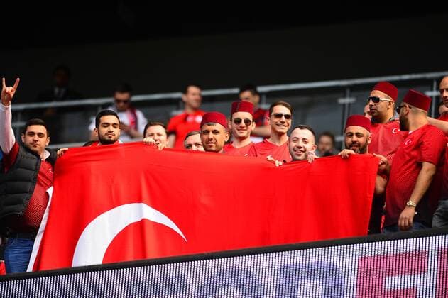 Fußball, Länderspiel, England - Türkei Friendly National football Match between England and Turkey at Etihad Stadium in Manchester , England on May 22, 2016. Pictured: Fans of Turkey. 