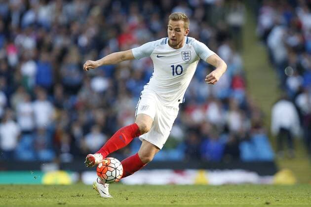 Harry Kane of England during the International Friendly Länderspiel match at the Etihad Stadium. Photo credit should read: Philip Oldham Sportimage EDITORIAL USE ONLY. No use with unauthorised audio, video, data, fixture lists, club league logos or live services. Online in-match use limited to 120 images, no video emulation. No use in betting, games or single club league player publications.