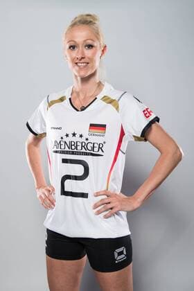 20.05.2016, Olympiastuetzpunkt, Heidelberg Volleyball, Fotoshooting Nationalmannschaft Frauen Mareike Hindriksen ( 2 GER)