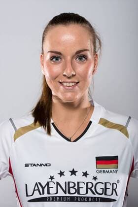 20.05.2016, Olympiastuetzpunkt, Heidelberg Volleyball, Fotoshooting Nationalmannschaft Frauen Denise Hanke ( 3 GER)
