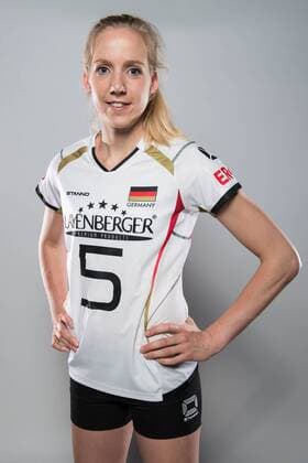 20.05.2016, Olympiastuetzpunkt, Heidelberg Volleyball, Fotoshooting Nationalmannschaft Frauen Jana Franziska Poll ( 5 GER)