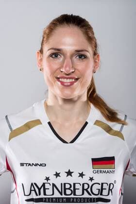 20.05.2016, Olympiastuetzpunkt, Heidelberg Volleyball, Fotoshooting Nationalmannschaft Frauen Berit Kauffeldt ( 8 GER)