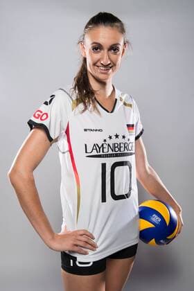 20.05.2016, Olympiastuetzpunkt, Heidelberg Volleyball, Fotoshooting Nationalmannschaft Frauen Lena Stigrot ( 10 GER)