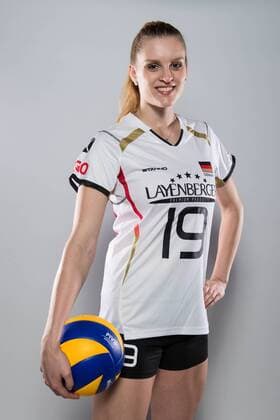 20.05.2016, Olympiastuetzpunkt, Heidelberg Volleyball, Fotoshooting Nationalmannschaft Frauen Annegret Hölzig Hoelzig ( 19 GER)