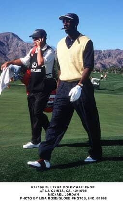 Jan. 1, 2011 - K14386LR: LEXUS GOLF CHALLENGE .AT LA QUINTA, CA. 12 16 98.MICHAEL JORDAN. LISA ROSE 1998 MICHAEL JORDAN ROUND UP - ZUMAg49_