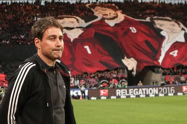 23.05.2016, xjfx, Fussball 1.Bundesliga Relegation, 1.FC Nuernberg - Eintracht Frankfurt, emspor, v.l. Trainer Rene Weiler (1.FC Nuernberg) Nuernberg
