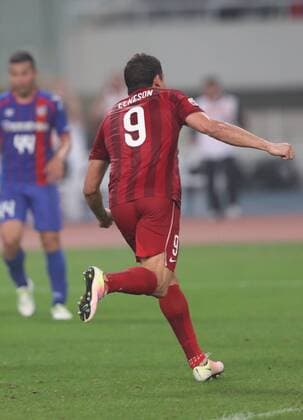 (160524) -- SHANGHAI, May 24, 2016 -- Elkeson of China s Shanghai SIPG celebrates for goal during the second round of 1 8 finals against Japan s FC Tokyo at the Asian Football Confederation (AFC) Asian Champions Legaue in Shanghai, China, on May 24, 2016. Shanghai SIPG won 1-0. ) (SP)CHINA-SHANGHAI-AFC CHAMPIONS LEAGUE DingxTing 