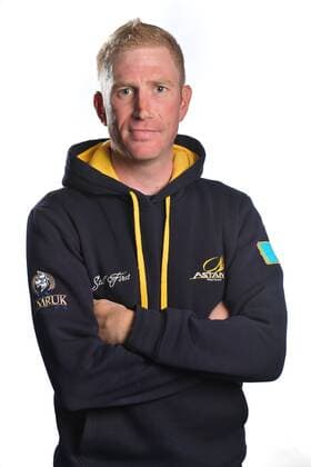 Dutch Lieuwe Westra of Astana Pro Team poses for the photographer ahead of the presentation of the teams for the Baloise Belgium Tour cycling race, Tuesday 24 May 2016, in Beveren. DAVIDxSTOCKMAN  x04857850x
