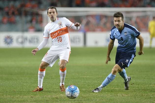 25.05.2016. Allianz Stadium,Sydney, Australia. AFC Champions League. Round of 16 game 2. Sydney v Shandong Luneng. Sandong goal scorer Walter Montillo in action. xNigelxOwenx  ActionPlus11741320