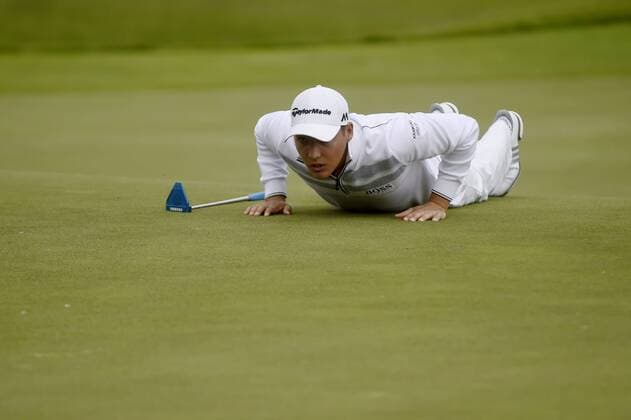 Dominic Foos of Germany in action during the 5th Annual D+D REAL Czech Challenge men s golf tournament, which is part of the European Challenge Tour at the Kuneticka Hora Golf Resort, Czech Republic, May 26, 2016. (CTKxPhoto JosefxVostarek) CTKPhotoP201605260419101  JVO 002