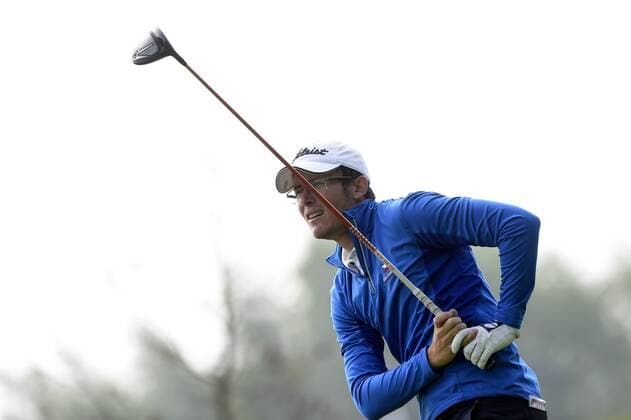 Czech Michal Pospisil in action during the 5th Annual D+D REAL Czech Challenge men s golf tournament, which is part of the European Challenge Tour at the Kuneticka Hora Golf Resort, Czech Republic, May 26, 2016. (CTKxPhoto JosefxVostarek) CTKPhotoP201605260425501  JVO 011