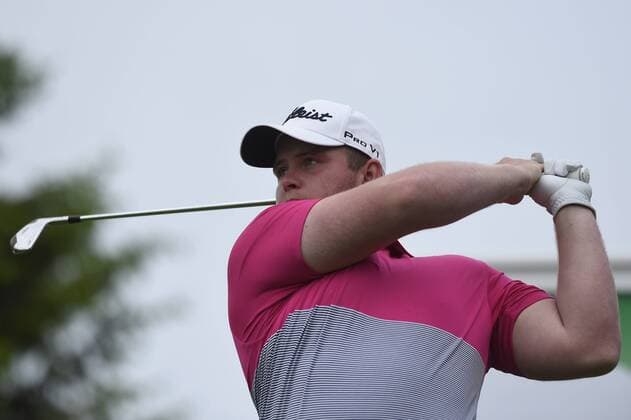Czech Vitek Novak in action during the 5th Annual D+D REAL Czech Challenge men s golf tournament, which is part of the European Challenge Tour at the Kuneticka Hora Golf Resort, Czech Republic, May 26, 2016. (CTKxPhoto JosefxVostarek) CTKPhotoP201605260442301  JVO 017