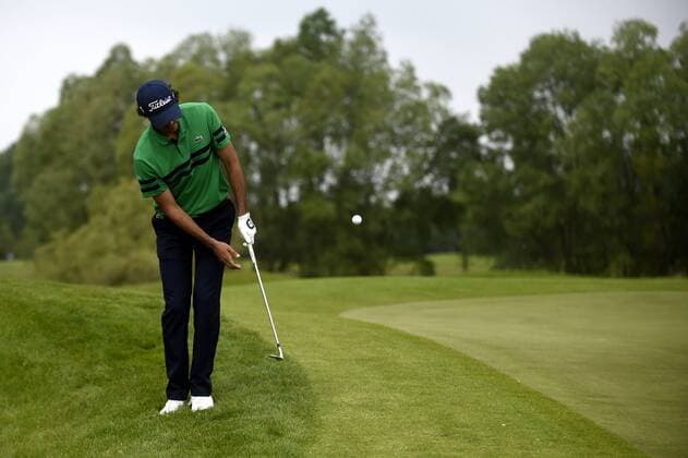 CLEMENT SORDET of France in action during the 5th Annual D+D REAL Czech Challenge men s golf tournament, which is part of the European Challenge Tour at the Kuneticka Hora Golf Resort, Czech Republic, May 26, 2016. (CTKxPhoto JosefxVostarek) CTKPhotoP201605260442701  JVO 003