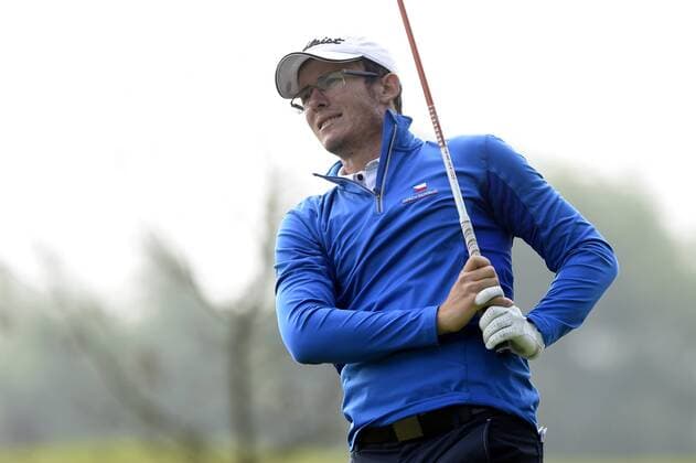 Czech Michal Pospisil in action during the 5th Annual D+D REAL Czech Challenge men s golf tournament, which is part of the European Challenge Tour at the Kuneticka Hora Golf Resort, Czech Republic, May 26, 2016. (CTKxPhoto JosefxVostarek) CTKPhotoP201605260442801  JVO 012