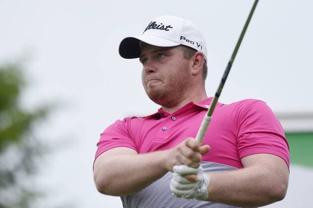 Czech Vitek Novak in action during the 5th Annual D+D REAL Czech Challenge men s golf tournament, which is part of the European Challenge Tour at the Kuneticka Hora Golf Resort, Czech Republic, May 26, 2016. (CTKxPhoto JosefxVostarek) CTKPhotoP201605260460501  JVO 016